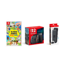 [하이마트] 닌텐도 SWITCH2본체+스위치2 정품 휴대용 케이스+친구모아 아일랜드 두근두근 라이프