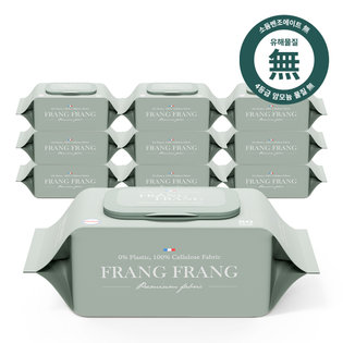프랑프랑 에코 써밋 두꺼운 아기 물티슈 (60gsm 무향) 80매x10팩
