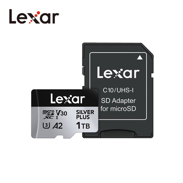렉사 렉사 실버 플러스 마이크로 SD 메모리카드Lexar SILVER PLUS microSDXC™ UHS-I Card 1TB