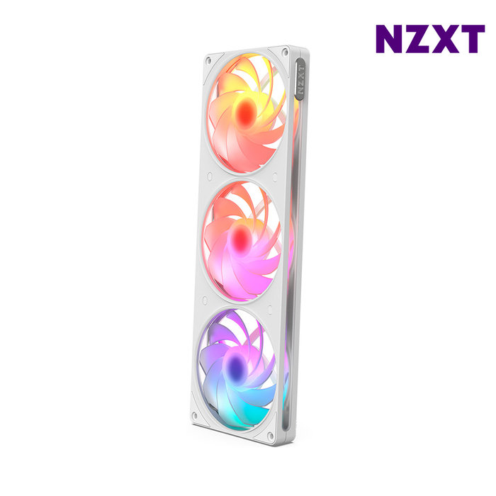 NZXT F360 RGB Reverse V2 화이트 RGB팬 리버스팬 일체형