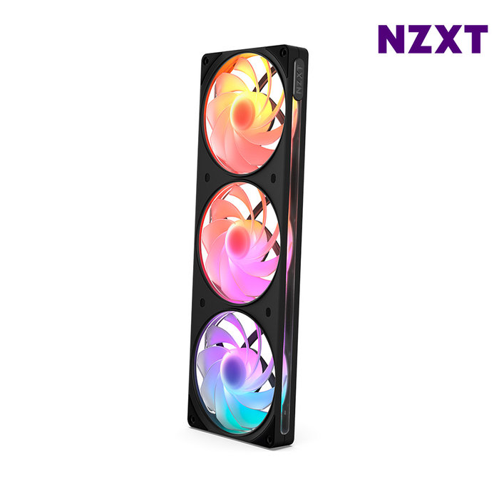 NZXT F360 RGB Reverse V2 블랙 RGB팬 리버스팬 일체형