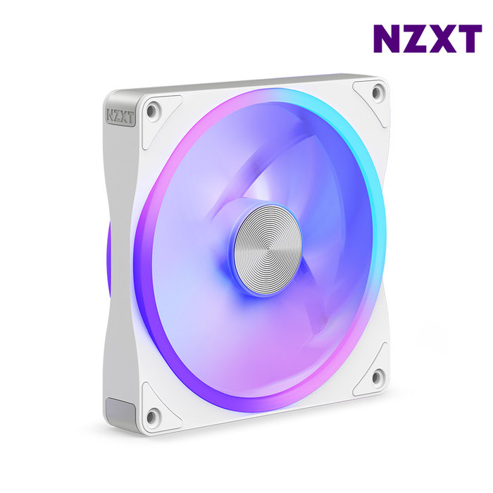 NZXT F140U RGB 화이트 시스템 쿨링팬 RGB팬 120mm
