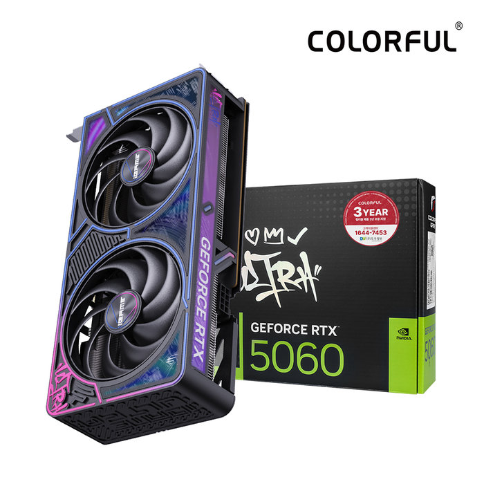 COLORFUL 컬러풀 iGame RTX 5060 ULTRA DUO OC D7 8GB 도우정보