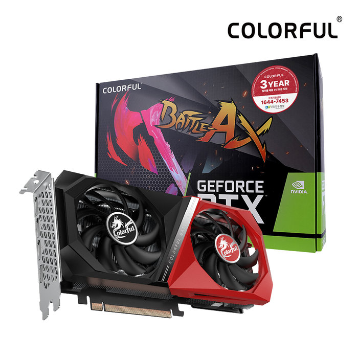 COLORFUL 컬러풀 RTX 3060 BATTLE AX DUO V2 D6 12GB 도우정보