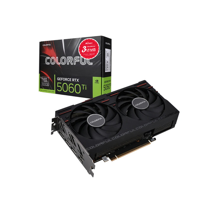 COLORFUL 지포스 RTX 5060 Ti GAMING DUO D7 16GB 피씨디렉트 VGA