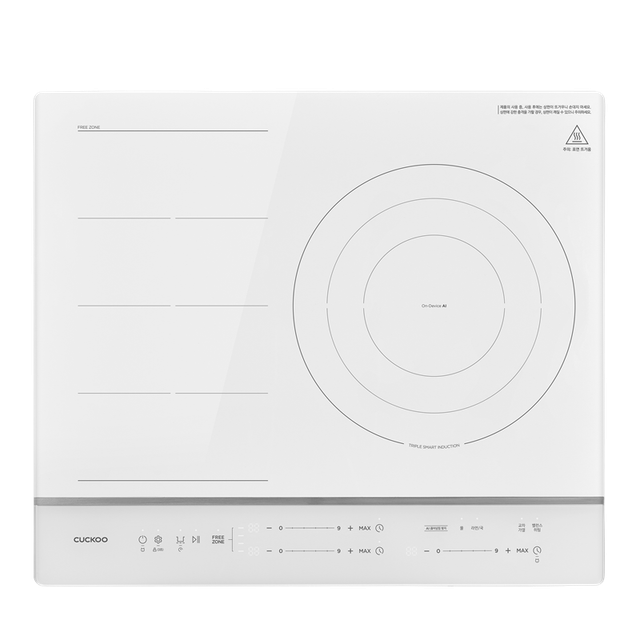 쿠쿠 3구 AI 인덕션 (끓어넘침방지, 오토포커싱, 트리플코일) 스탠딩 150mm