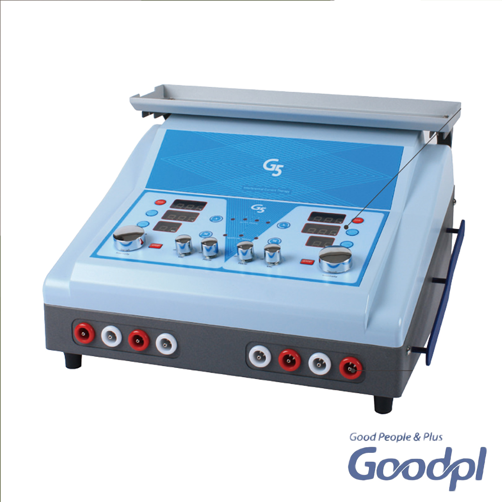 종로의료기 굿플 국내생산 2인용 저주파자극기 G5 병원용 의료용 ICT 신형 간섭전류형 저주파치료기 카트포함