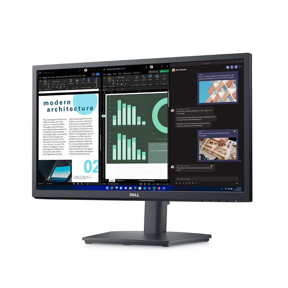 델 E2222H 22인치 모니터 16:9 VA패널 3년보증 HDMI TO DP 컨버터케이블제공
