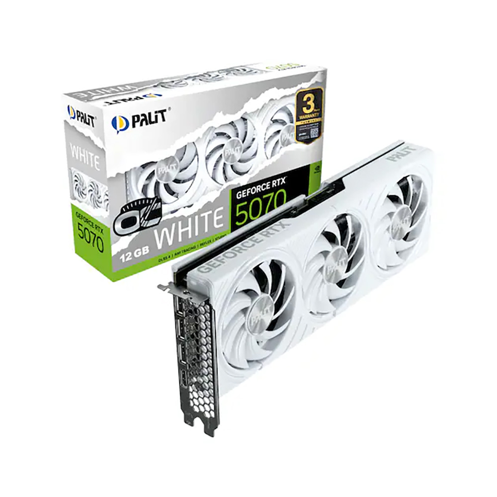 이엠텍 (주)이엠텍아이엔씨 PALIT 지포스 RTX 5070 WHITE OC D7 12GB 이엠텍