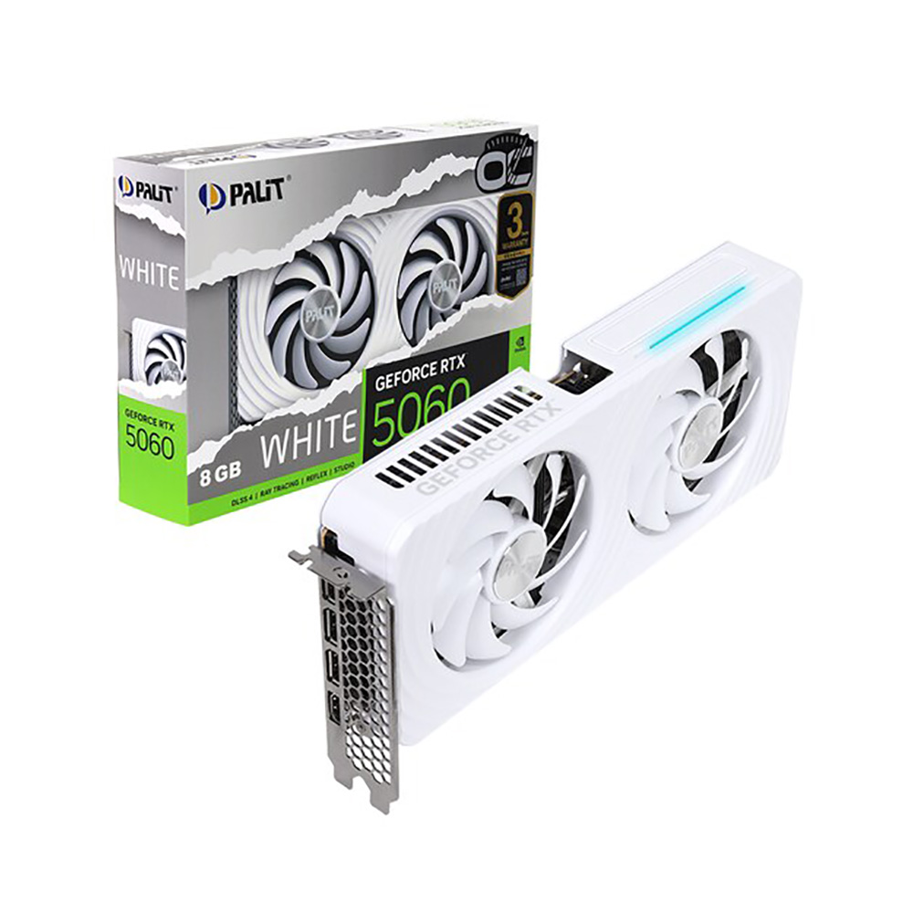 이엠텍 (주)이엠텍아이엔씨 PALIT 지포스 RTX 5060 WHITE OC D7 8GB 이엠텍